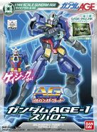 AG 1/144 Gundam AGE-1 Spallow (2011): box art