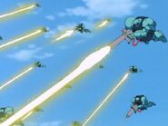 Firing at the Ultimate Gundam