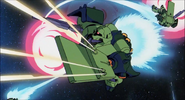 Geara Doga Commander Type fires Grenades