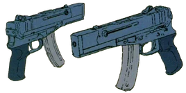 Semi Automatic Handgun (Front and Back) 01 (Gundam Perfect Files 027-28) 2