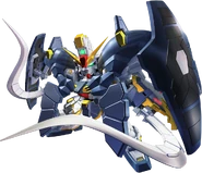 With Armadillo Unit in SD Gundam G Generation Cross Rays