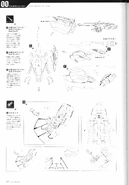 Weapon linearts and details (2) from 'Mobile Suit Gundam 00 Mechanics Final' Book