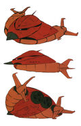 Top, side, and bottom views
