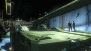 Hildofr (Tank Mode) being stored inside the Komusai shuttle (from MS IGLOO: The Hidden One Year War OVA)