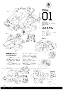 Lineart, specifications & profile from "Mobile Suit Gundam SEED C.E. Mechanics & The World" book