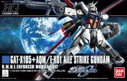 HGCE 1/144 GAT-X105+AQM/E-X01 Aile Strike Gundam (2014): box art