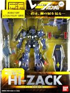 MSiA / MIA "RMS-106 Hi-Zack (EFSF Color)" action figure (2005): package front view.