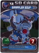 A picture of Grappler Gouf from the SD Gundam Force Collectible Card Game