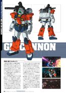 Profile and linearts from Mobile Suit Gundam Thunderbolt - Record of Thunderbolt 2 Book