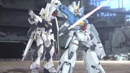 ν Gundam and Gundam GP01Fb