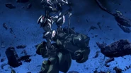 Disabled by Gundam Barbatos' Long Sword (Funeral Rites)
