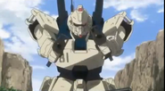 Gundam Ez8 with a pair of 100mm Machine Guns as featured in Sega Saturn's Gihren's Greed video game