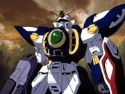 Wing Gundam prepares for its latest mission.