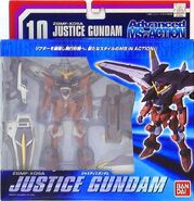 Advanced Mobile Suit in Action (AMSiA / AMIA) "ZGMF-X09A Justice Gundam" (2003): package front view.