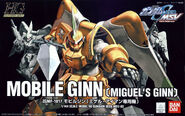 1/144 HG SEED "ZGMF-1017 Mobile Ginn (Miguel's Ginn)" (2004): box art