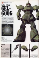 Visch Donahue's Gelgood Ground Type: information and specifications from "Mobile Suit Gundam Side Story 0079: Rise From The Ashes Tactical Manual" (Softbank, 1999)