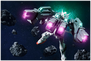 Firing Quad Cannon (Mobile Suit Gundam 00V : Battlefield Record - Chapter 9: Quad Cannon)