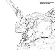 RX-0 (Unicorn Mode) on Gundam Unicorn OST cover