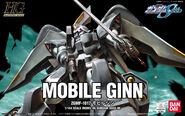 HG SEED 1/144 "ZGMF-1017 Mobile Ginn" (2003): box art