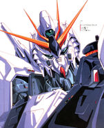Nu Gundam Head Illust 3
