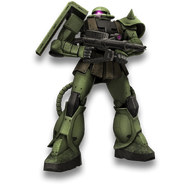 Zaku II (Shooting Equipment) as seen in Gundam Evolution