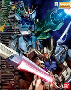 MG 1/100 GAT-X105 Launcher/Sword Strike Gundam (2008): box art