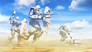 A Group of RGM-79G GM's Advancing