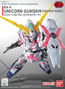SD Gundam EX-Standard RX-0 Unicorn Gundam [Destroy Mode] (2015): box art