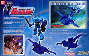 MSiA / MIA) "MS-07B-3 Gouf Custom & Dodai II" action figures (North American release; 2003): package rear view
