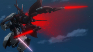 Attacking Seravee Gundam with GN Beam Sabers