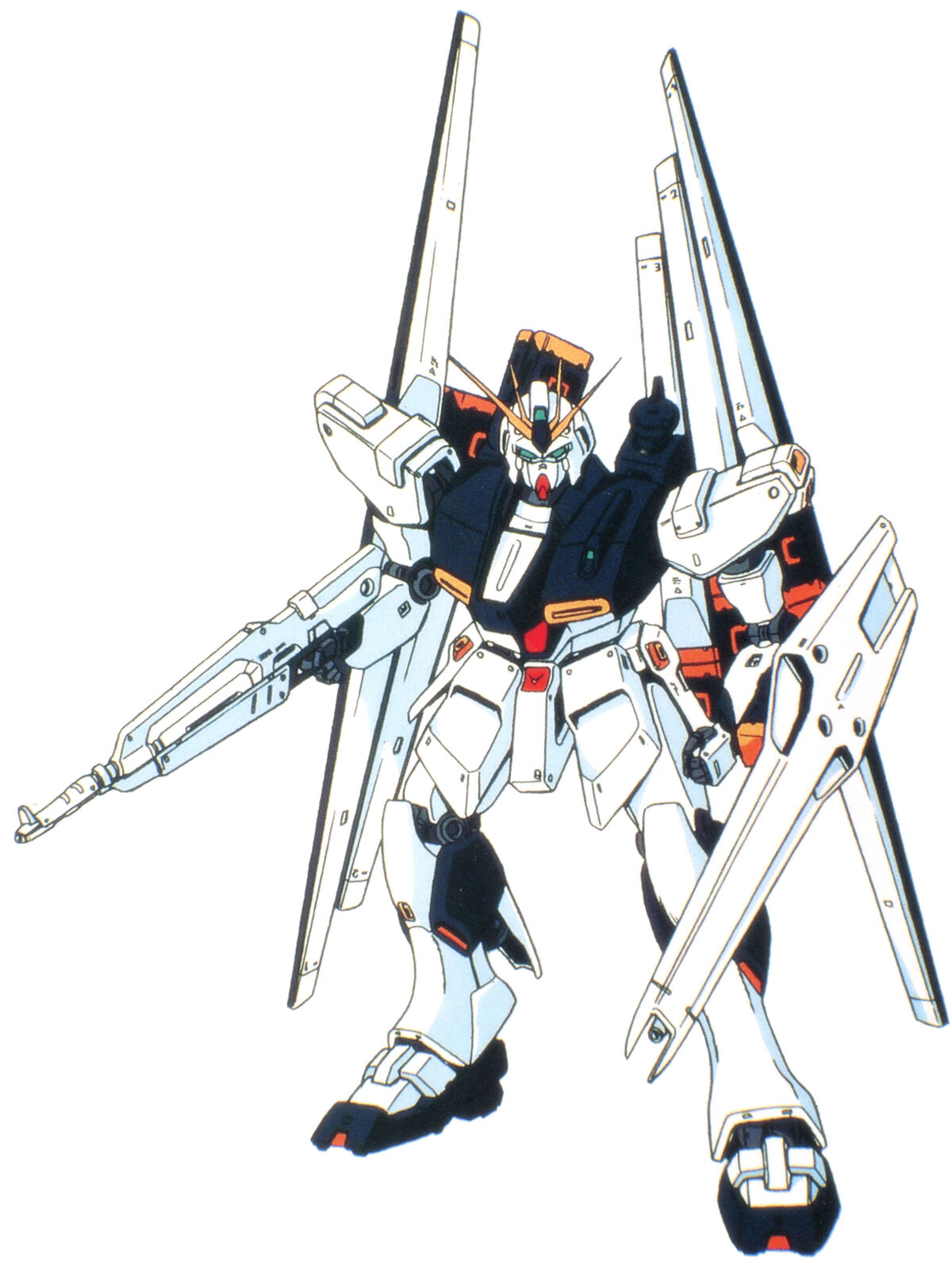 RX-93 ν GUNDAM FIN FUNNEL EQUIPMENT RX-93 Nu Gundam (Fin Funnel Equipment Type version) - 1/144