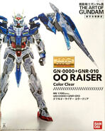 MG 1/100 GN-0000+GNR-010 00 Raiser Color Clear (The Art of Gundam Exhibit exclusive; 2015): box art