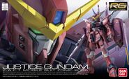 RG 1/144 ZGMF-X09A Justice Gundam box art