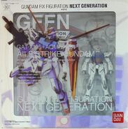 Gundam Fix Figuration Next Generation (GFFN) #0042 "GAT-X105+AQM/E-X01 Aile Strike Gundam / GAT-X105 Strike Gundam" figure set (2009): package front view