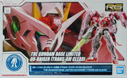 RG 1/144 GN-0000+GNR-010 00 Raiser [Trans-Am Clear] (The Gundam Base Tokyo exclusive; 2020): box art