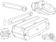 Large Missile Container lineart