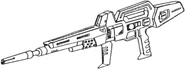 Beam rifle, front view