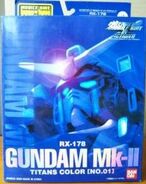 Extended Mobile Suit in Action (ExMSiA / EMIA) "RX-178 Gundam Mk-II (Titans Color) Unit 01" (2005): package front view