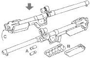 Folding bazooka (unfolded)