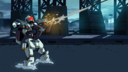Firing Harpoon Gun