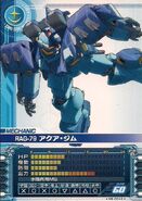 Aqua GM card from the Gundam 0079 Battle Arcade game