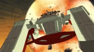 Archangel Escapes 01 (SEED HD Ep6).png (3.42 MB) In the chaos, the Archangel's crew successfully retook the ship and escaped the base