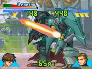 Winning pose in Gundam Battle Assault