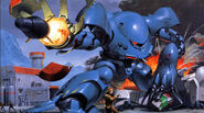 Artwork for 1/144 Original model release (1989) by Yuji Kaida