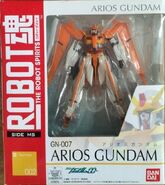 Robot Damashii "GN-007 Arios Gundam" (2008): package front view.