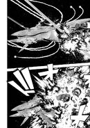 Simulated Tivvay-class destroyed by the FA-78-1B Full Armor Gundam (Type B)