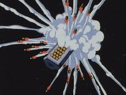 Gundam Dendrobium's 108-tube Micro Missile Pod in action (0083)