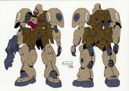 Front and rear lineart, in alternate color scheme