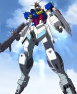 Impulse Gundam formed, with VPS armor activating (Attack the Lohengrin, HD Remaster)