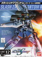 1/144 "ZGMF-1001/K Slash ZAKU Phantom Yzak Jule Colors" (2005): box art